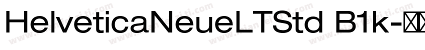 HelveticaNeueLTStd B1k字体转换